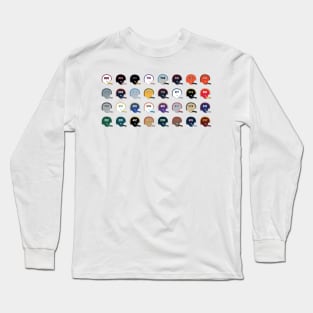 NFL Area Code Helmets Long Sleeve T-Shirt